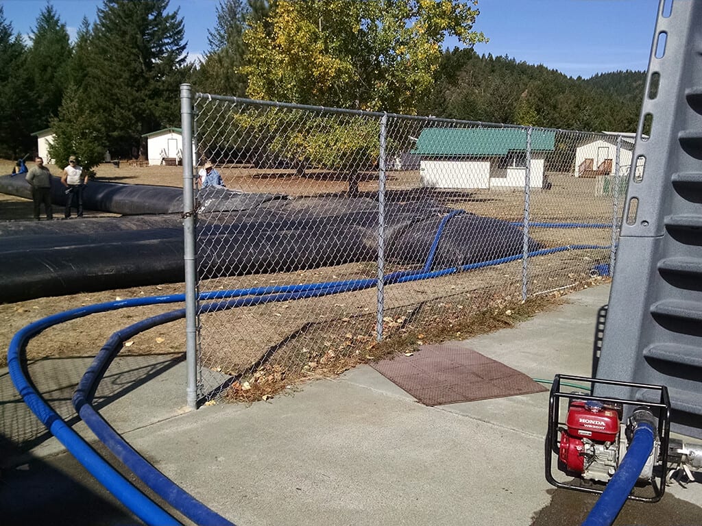 60000 gal Water Storage for Pool Maintenance