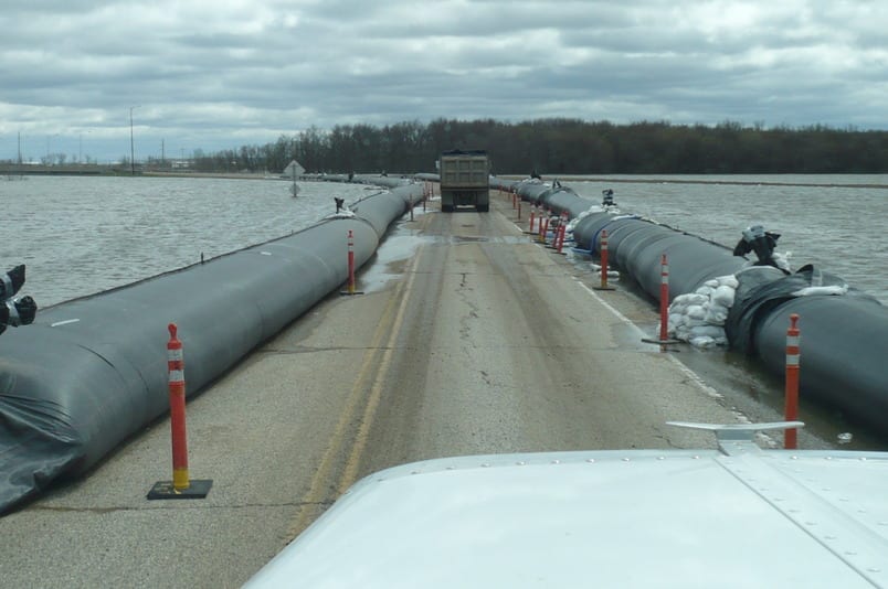 AquaDams as Flood Control Barriers