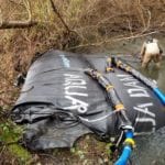 Jacoby Creek Bank Washout, Isolation with AquaDams