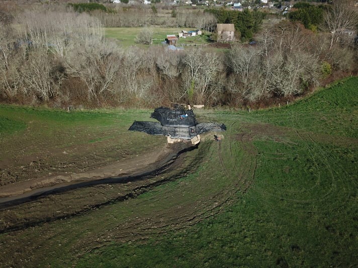 Jacoby Creek Bank Washout, Isolation with AquaDams